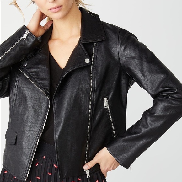RW&CO. Jackets & Blazers - 𝅺RW&CO. Vegan Leather Moto Jacket